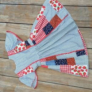 True Vintage Girls Strawberry Patchwork Dress